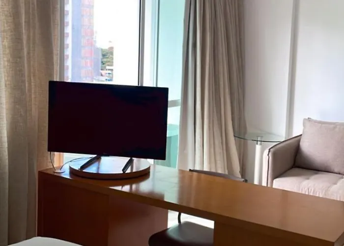 Praia Do Canto Apart Hotel - Apto 405 - Varanda Lateral Com Vista Mar