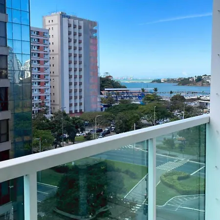 Praia Do Canto Apart Hotel - Apto 405 - Varanda Lateral Com Vista Mar Vitoria Exterior photo
